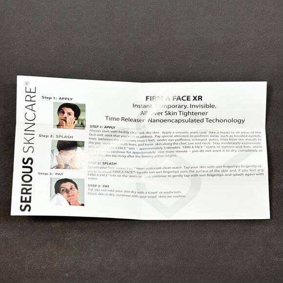Serious Skincare Firm A Face XR Skin Tightener Firming Wrinkle Filler Anti Aging - Picture 11 of 11